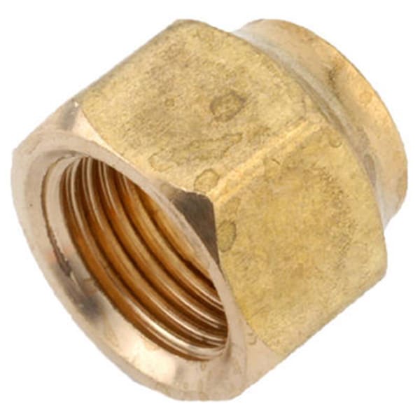 Anderson Metals 54018-12 .75 in. Short Forged Brass Refrigerator Flare Nut 106685 - main